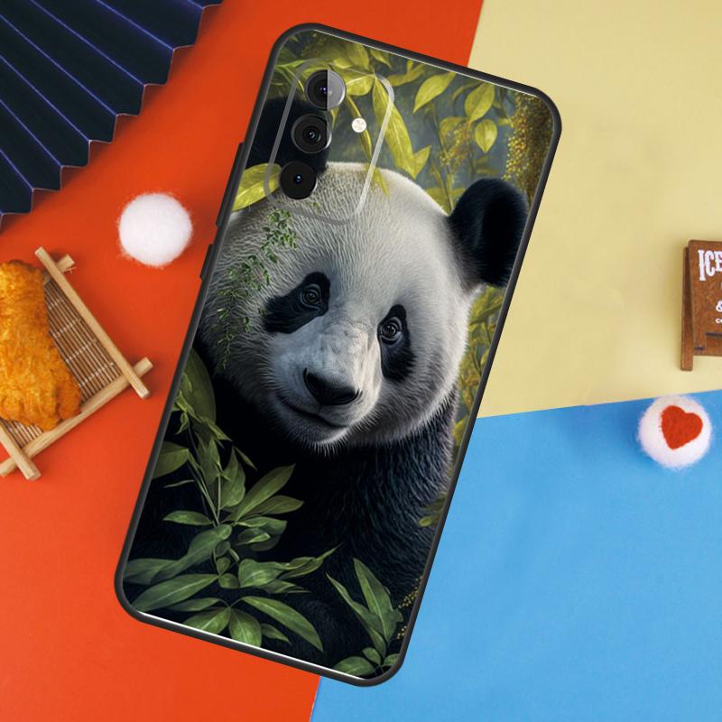 Panda Animal Cute Bear Case For Samsung Galaxy A53 A33 A13 A54 A34 A14 A56 A36 A16 A06 A12 A32 A52 A35 A17 A15 A55