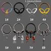 European & American Style Spider Nose Ring and Zircon Earrings Set