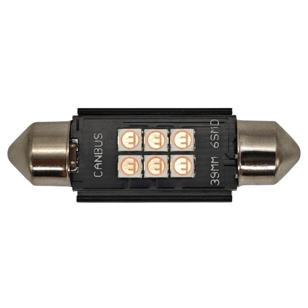 C5W C10W LED Bulb SV8.5 12-24V CANBUS 39mm - Pink Off-Road