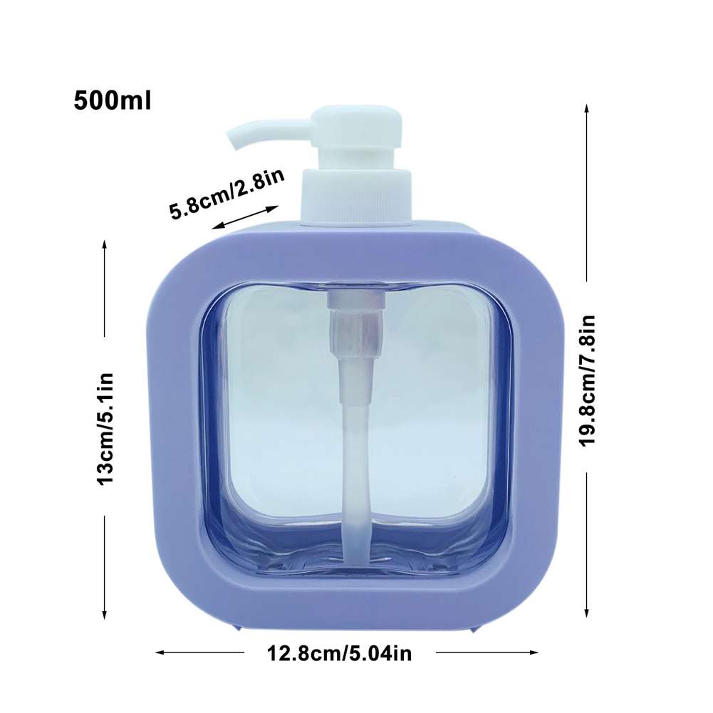300/500 ml Seifenspenderflaschen Nachfüllbarer Shampoo Duschgel Lotion Behälter Flüssigseifenflaschen für Küche/Bad