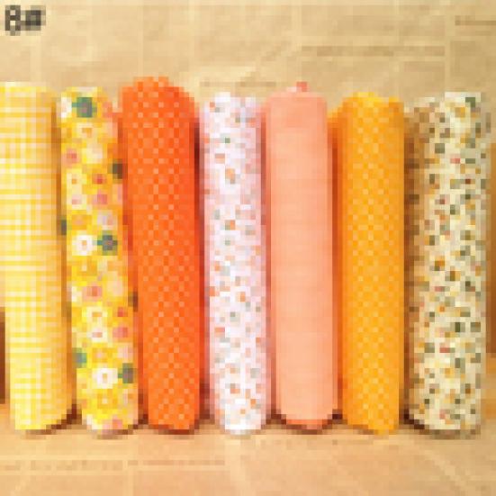 7 pezzi/set tessuto trapuntato tessuto di cotone floreale accessorio fai da te cucito fatto a mano