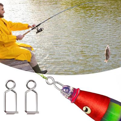 15Pcs Squid Jig Hook Lure Snap Heavy Duty Metal Fishing Umbrella