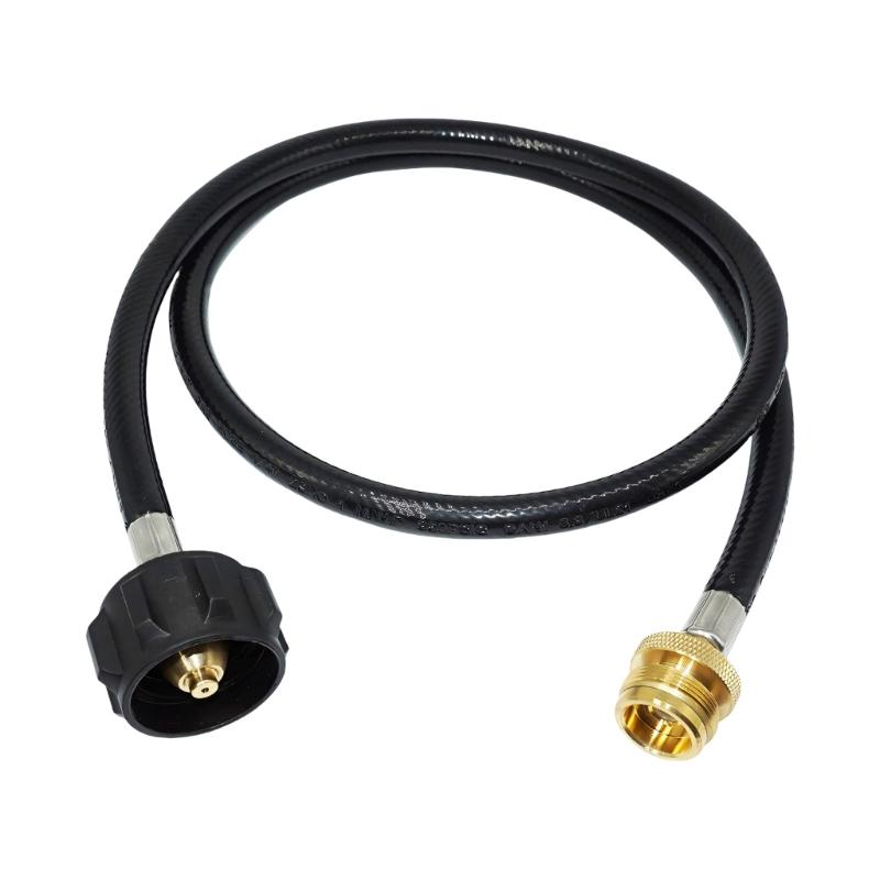 

Universal QCC Interfaces Propane Regulator Hose Adapter Suitable for Outdoor Cooking and Grill Brass Construction