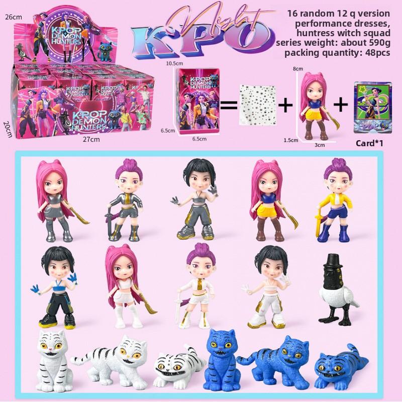 K-Pop New Demon Hunter Girl Group Men's Group Figure Model Blind Box Tide Play Doll Ornament