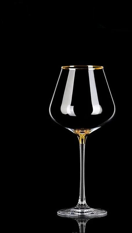 

Светлая Роскошь Золотой Бокал для Красного Вина Хрустальное Стекло Набор Свадебных Бокалов Европейский Ручной Работы Бокал для Вина Винтажные Бокалы для Напитков Рюмка 520ml