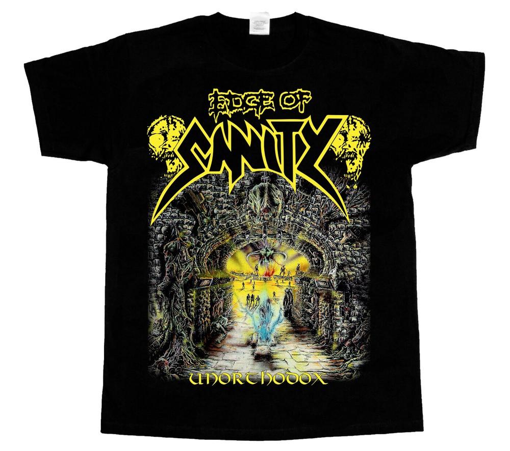 EDGE OF SANITY UNORTHODOX#039;92 DEATH BLOODBATH NEW BLACK TSHIRT Unisex T-Shirt XXL
