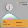 CE-Certified Multi-Angle Smart LED Night Light, Hill-Shaped Spotlight with 7 Colors, Magnetic Induction, Ambient Wall/Table Lamp