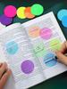 160pcs Heart-Shaped Transparent Waterproof Stickers, Semi-Transparent Bookmarks, Index Stickers, Reusable Stickers