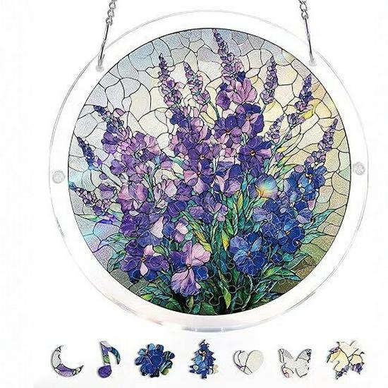 Acrylic Puzzle Sun Catcher Window Hanging Ornament - Home Decor