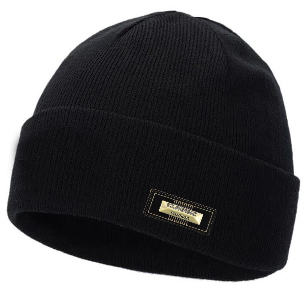 

DIY winter knitted hats for boys and women, autumn and winter knitted hats,warm and cold hats suitable for outdoor windproof use One Size чорний