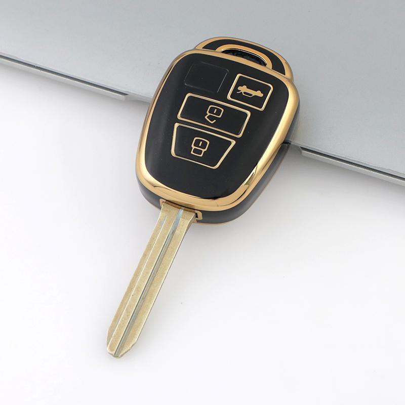 2/3/4 Buttons Tpu Car Key Cover Case For Toyota Camry Rav4 Corolla Tacoma Vios Prius C Highlander Anti-Scratch Protective Case