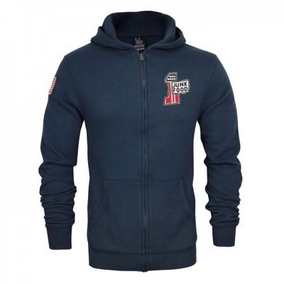 Junk Food Mens American 1 Flag Full Zip Hoodie
