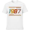 Classic 1987 Original Vintage Edition Retro Birthday T Shirts Summer Graphic Cotton Streetwear Short Sleeve Gift T-shirt