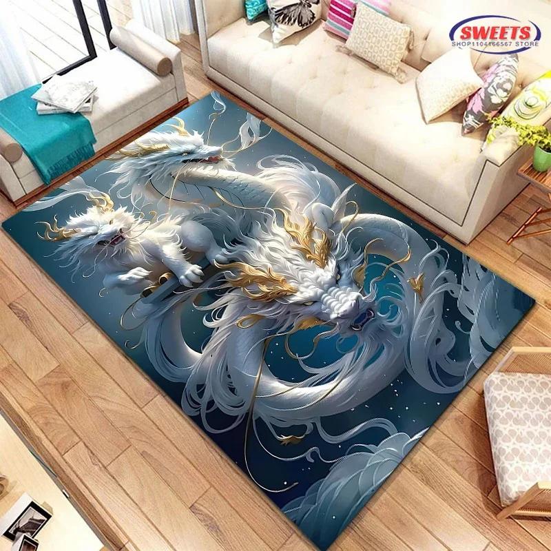 Neue Regale! Dargon Großflächenteppich, Wohnzimmer Schlafzimmer Bürobereich Kinderzimmer der Wahl, Rutschfeste Maschinenwaschbare Matte