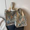 2024 Women's Large Canvas Tote: Fashionable, Versatile, Single Shoulder Handbag