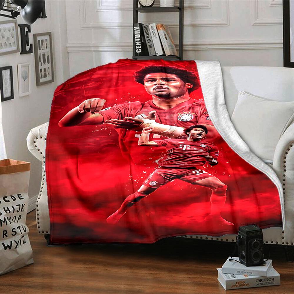 Soccer Celebration Moment Blankets Flannel Printed Breathable Warm Throw Blanket for Home Office Bedspreads 0708a70