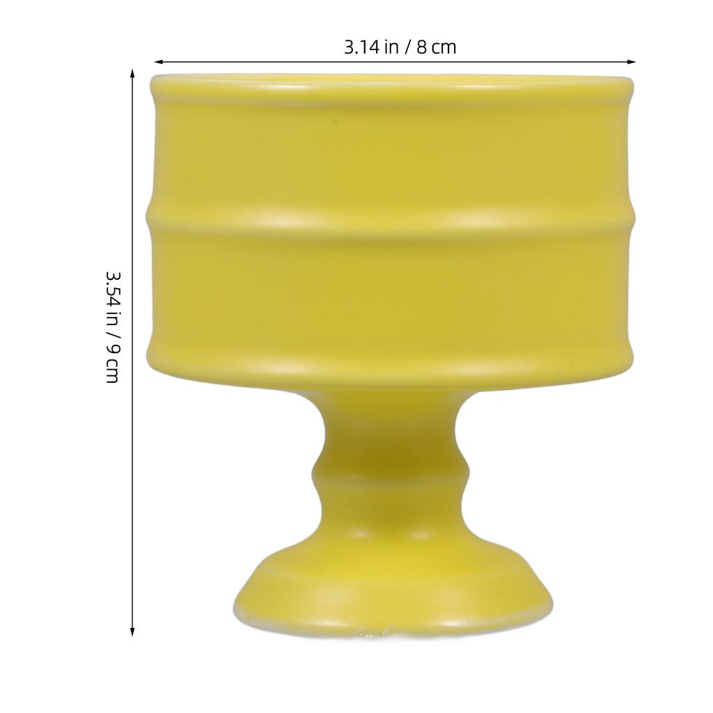 150 ml Keramik-Kerzenhalter Hitzebeständig Elegant Tischmittelstück Schwarzer Keramikhalter Spitzkerzenhalter