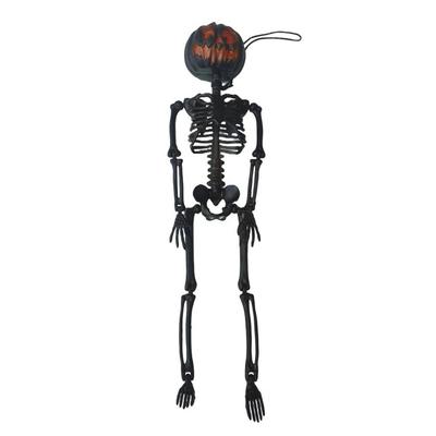 45cm High Pumpkin Head Skeleton Body Shape Human Shape Birthday Party Decoration Halloween Decorative Ornaments Birthday Party