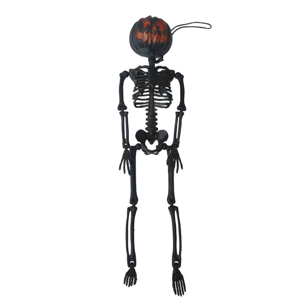 45cm High Pumpkin Head Skeleton Body Shape Human Shape Birthday Party Decoration Halloween Decorative Ornaments Birthday Party