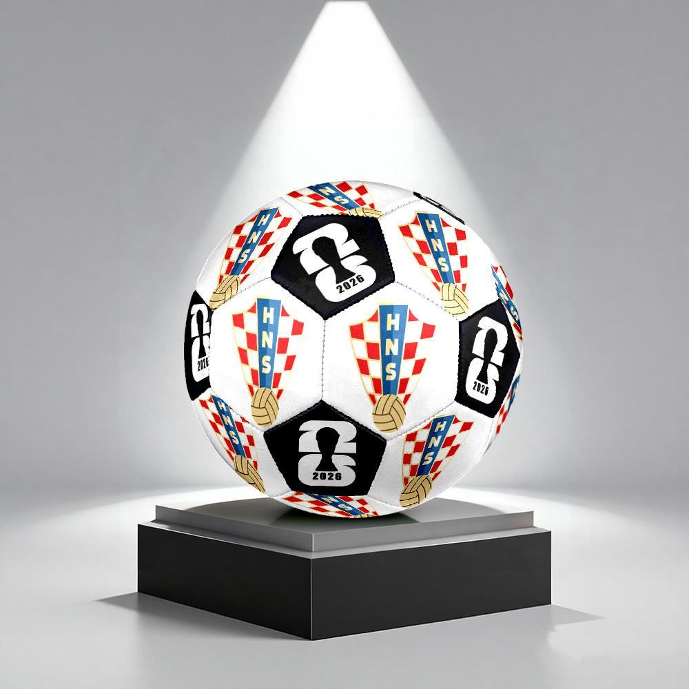 1 Stück Kroatischer Fußball Größe 5 Fußball Professioneller Spiel-Trainingsfußball Indoor & Outdoor Sportball Vereins-Trainingsball Leicht Durable y6