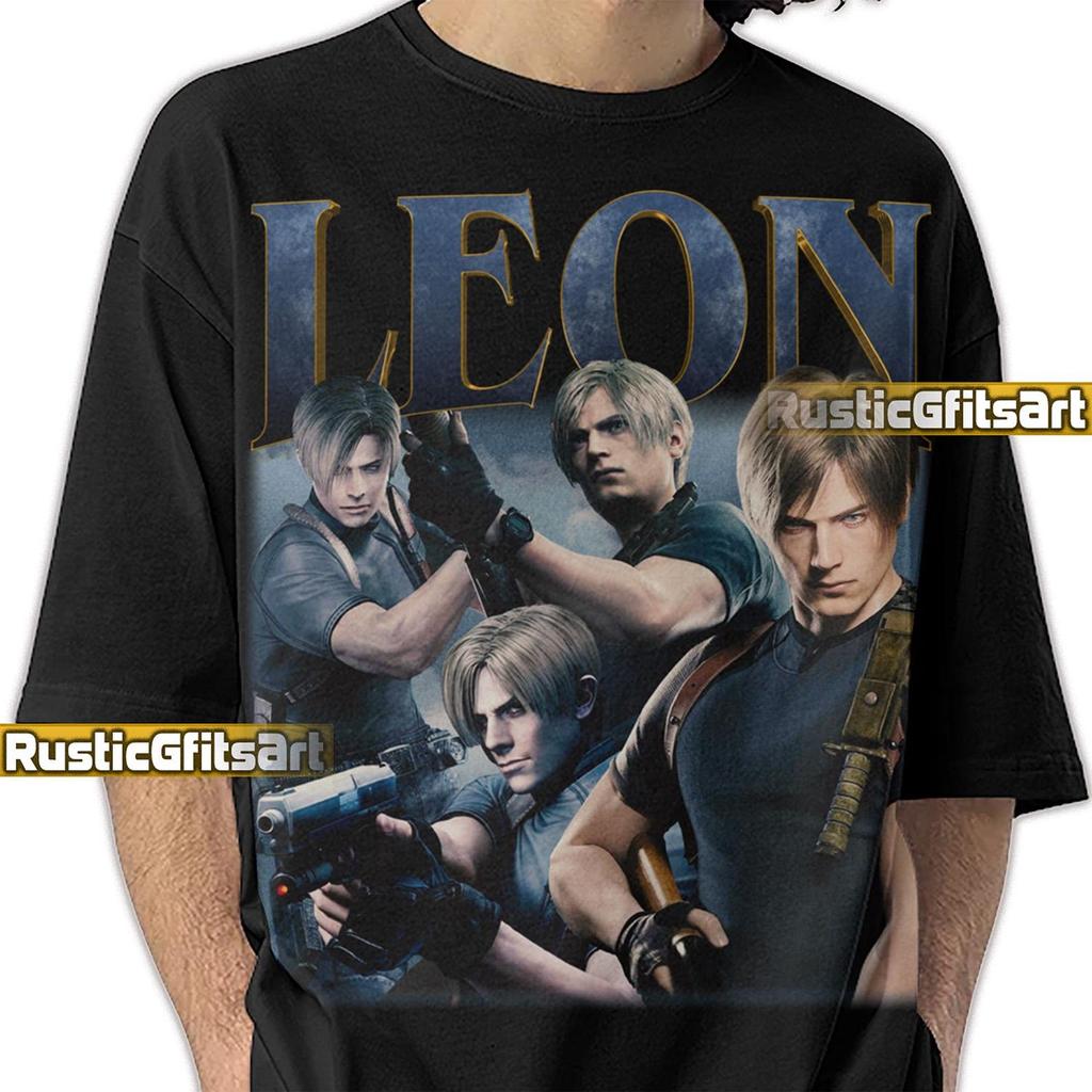 LEON KENNEDY RESIDENT Evil Shirt, Leon Scott Kennedy Custom T-Shirt, Resident Evil 2 Vintage Merch, Funny Ada Wong Shirt, Chris Redfield Tee