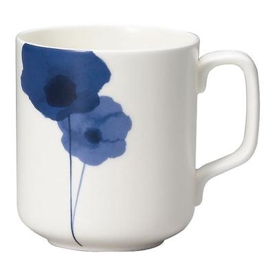 NARUMI Spring Field Mug, 330cc, Blue Anemone Design, Microwave and Dishwasher Safe, Made In Japan, Gift Box Included, 52188-2956