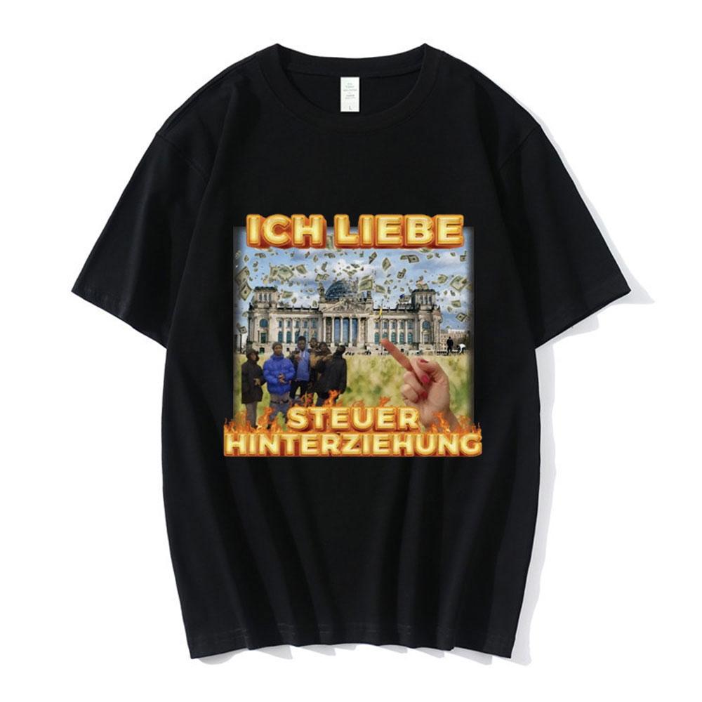 

2026 Interesting I Love Tax Evasion MaleFemale Summer Fashion Hiphop Harajuku Interesting Casual Shortsleeved Tshirt M