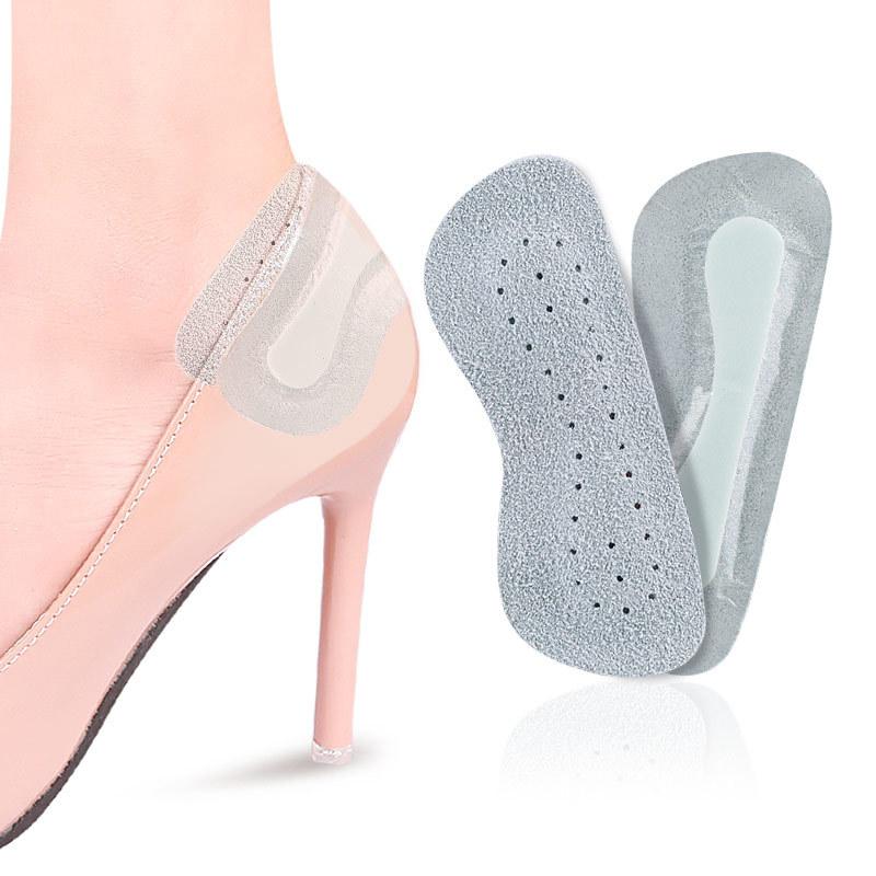 Cow Leather Anti-wear Heel Sticker High Heels Anti-wear Heel Anti-wear Foot Half Size Pad Adjustment Code Does Not Follow The Heel Sticker