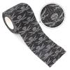 Black Skull Print Self-Adhesive Elastic Bandage 5Cm Wide Knee Ankle Shoulder Support Tattoo Wrap Sports Injury Protection