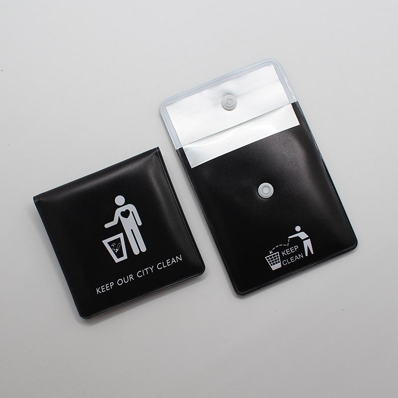 1PC Potable Ashtrays Storage Bag Small Pocket Ashtray Outdoor Smoking Cigarette Cigar Ash Tray Travel Smoking Accessory