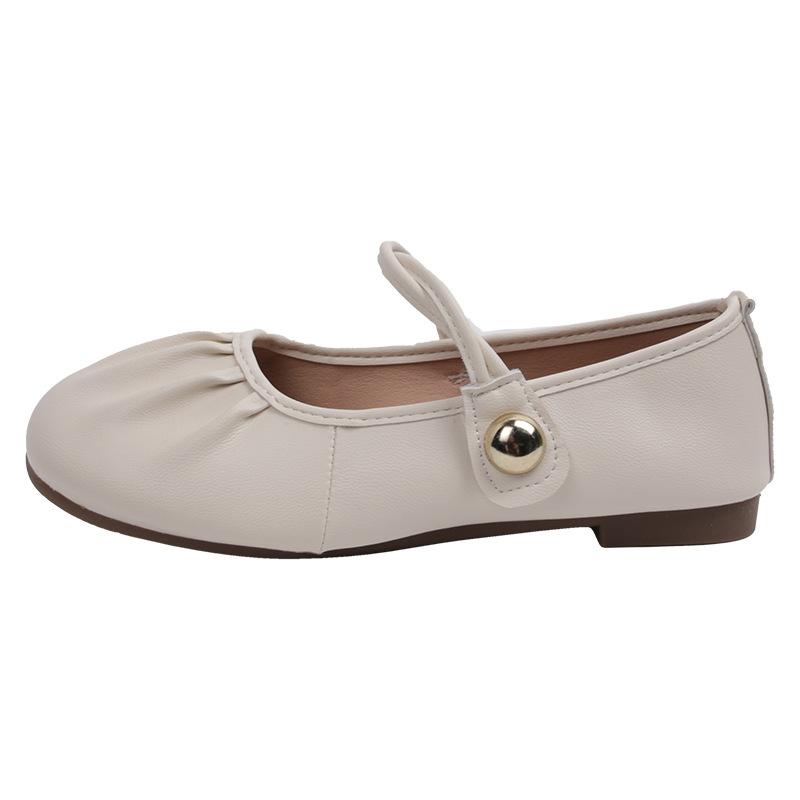Flat-bottomed Mary Jane Single Shoes Women's New Summer French Evening Breeze Gentle Matching Skirt Shallow Mouth Soft-soled Beanie Shoes