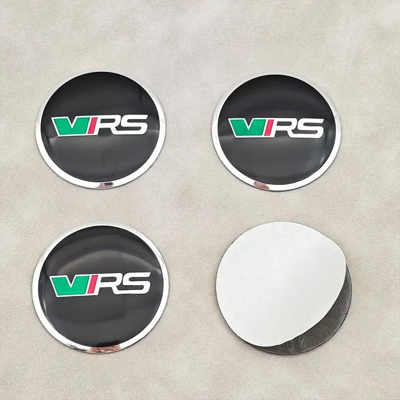 

Car Sticker 2025 New 4Pcs/set 56mm VRS Logo Car Wheel Center Caps Cover Sticker For Skoda Panal Octavia 2 3 A7 Fabia MK1 VRS Lab