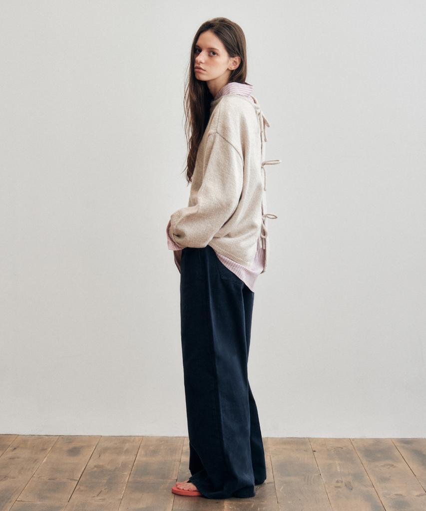 CITTA Reversible Back String Knit_Ctk237(Grey)