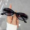Retro Vintage Oval Sunglasses Women Men Brand Designer Eyeglasses Female Fishing Black Frame Lens Eyewear Driving UV400 Glasses