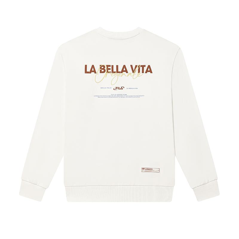 New FILA Sweatshirts Men's Fresh Ivory F11M439207FIV