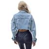 Giacca di Jeans da Donna Transfrontaliera - Stile INS Europeo e Americano, Giacca Corta alla Moda Versatile Casual