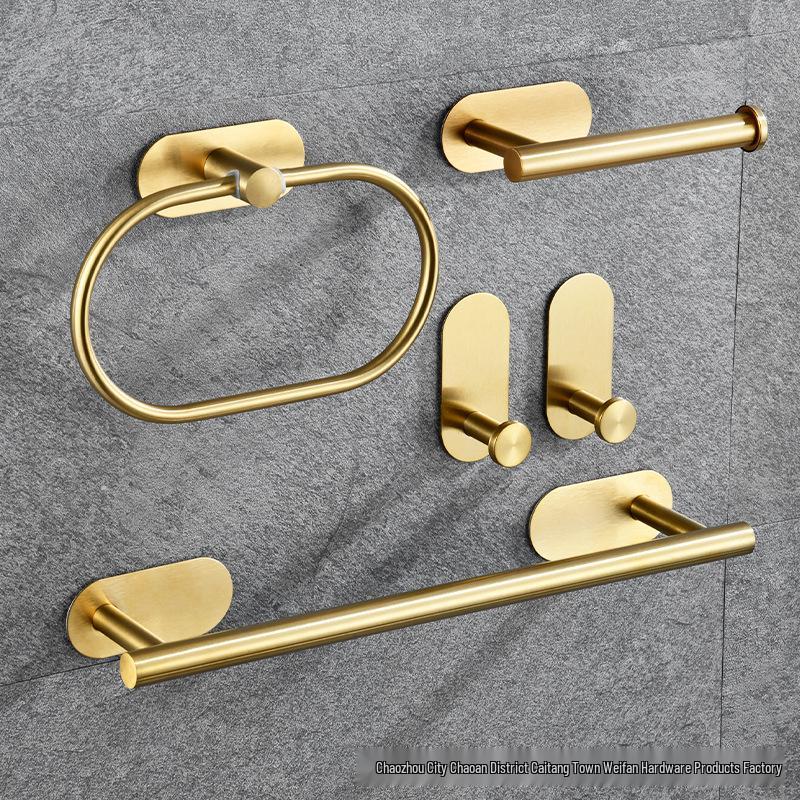 

Набор аксессуаров для ванной из нержавеющей стали: Кольцо для полотенца, Полка, Держатель для полотенца и Держатель для туалетной бумаги