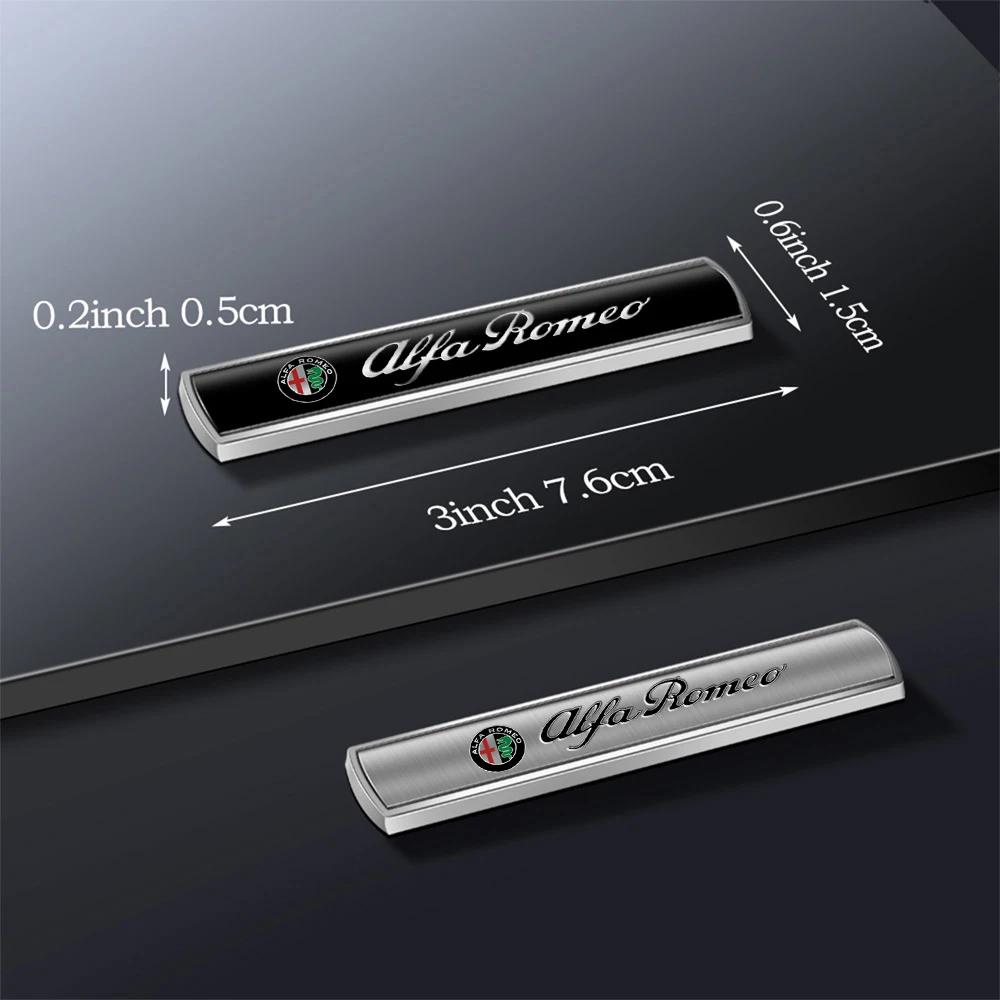 For Alfa Romeo Giulietta 159 Mito 147 156 Giulia Sportiva 166 3D Metal Car Sticker Decal Body Shape Badge Exterior Accessories