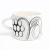 Arabia Black Paratiisi 6677 Teacup (Mug) [Parallel Import]