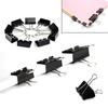 10pcs/lot Large Size Black Metal Binder Clips 15mm/19mm/25mm/32mm Notes Letter Paper Clip Filer Holder Clamp Binding Supplies