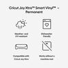 Vinyle permanent - cricut - joy xtra - 91,4 cm - résistant aux intempéries - rouge
