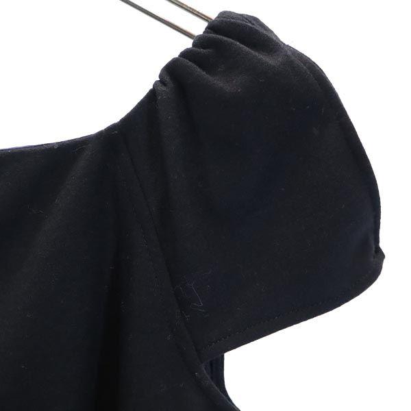 Diane von Furstenberg שמלת גוף קצרת שרוולים 2 שחור נשים משומש