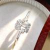 6x8mm Emerald Cut Moissanite Engagement Rings 100%   CopperStar Design Ring Party Wedding Bands for Women Jewelry