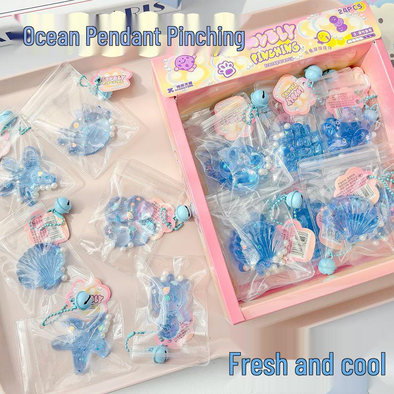 

Ocean Charm Stress Relief Squeeze Toy 24-Pack - Colorful Box Set