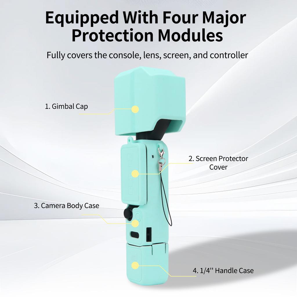 Silicone Protective Case for DJI Osmo Pocket 1P Comprehensive Protection Silicone Cover for DJI Pocket 1Pro Camera Accessories
