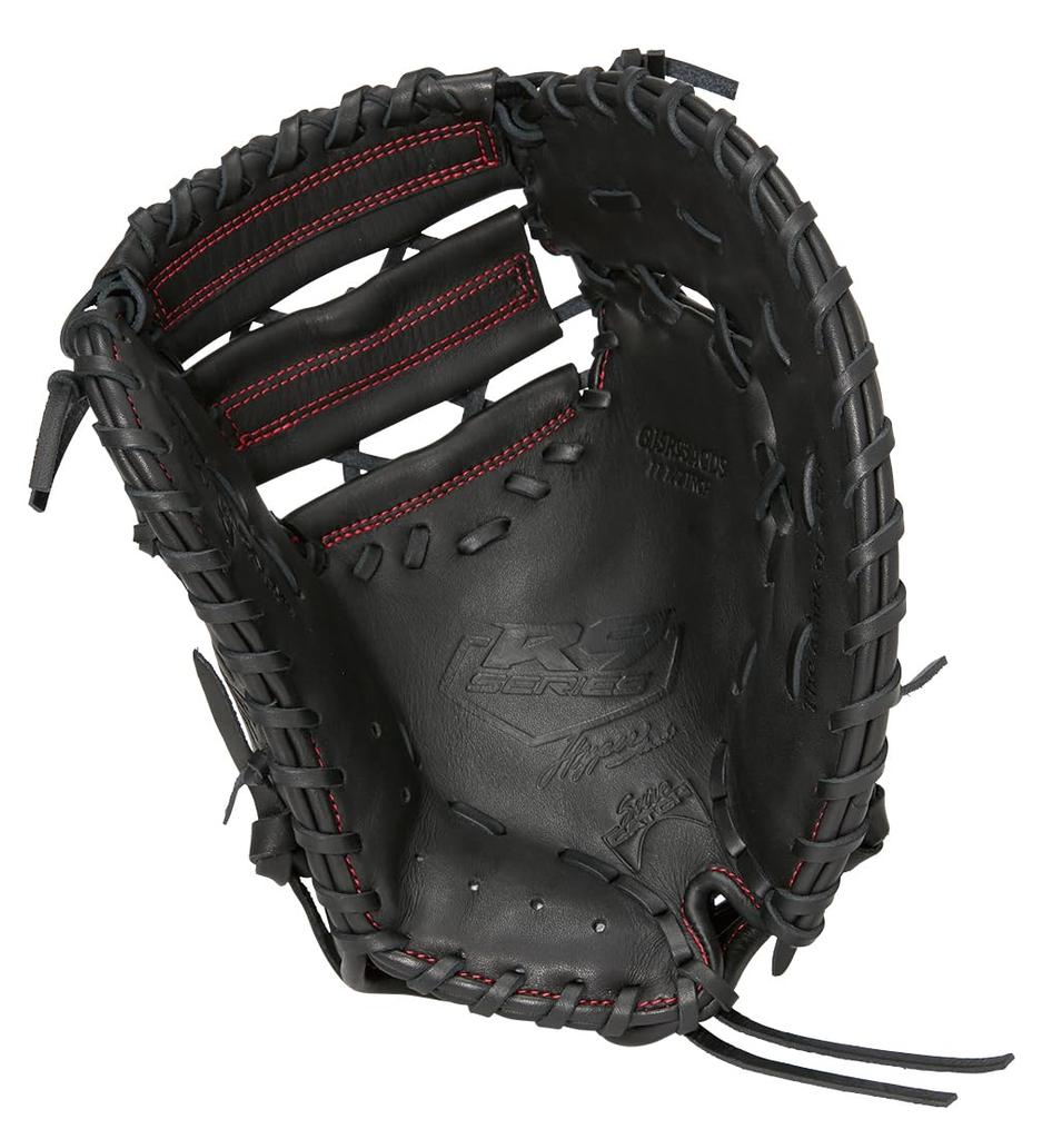 Rawlings Baseball HYPER TECH R9 SERIES Black Size Glove, Softball, Junior, Kids, GJ5R93ACDS, [First Base], 11.5 (Right-Handed Throw)