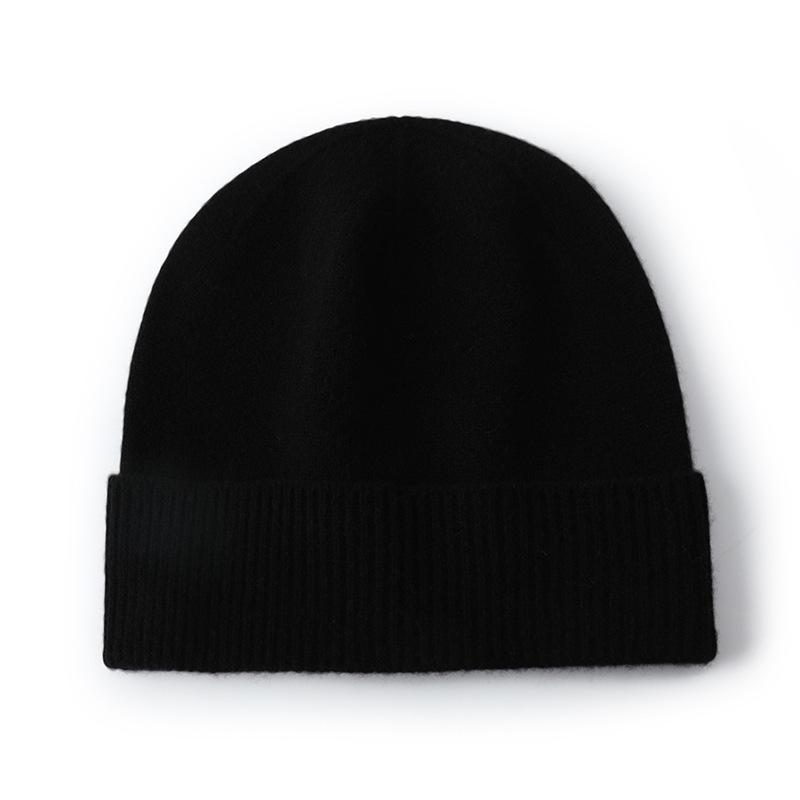 Meier Reine Schurwolle Unisex Strickmütze, warme lockere Beanie, Gehörschutz und warme Mütze