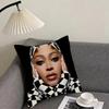 Singer B-Beyonce Cushion Cover Reversible Plush Pillow Cover – For Car, Sofa, Bedroom, Perfect As a Gift.