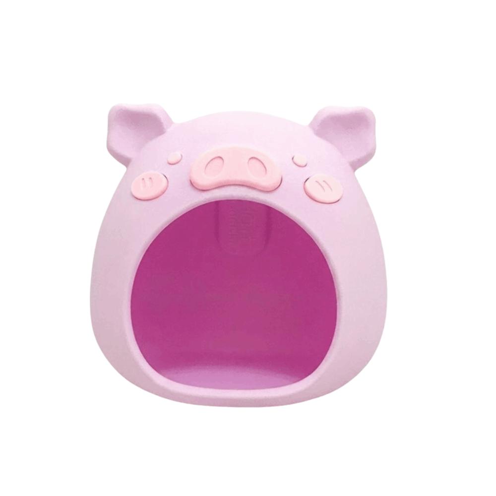 

Plastic Hanging Hamster House Pig Shape Pet Habitat Comfortable Bird Breeding Nest Indoor Aviary фиолетовый