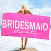 Personalized Beach Towel Custom Name/Logo Words Microfiber Towel Thin Quick Dry Absorbent for Beach Swimming Yoga Bath Sports